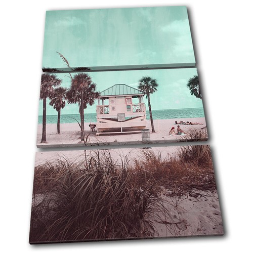 Pink teal beach hut summer - pink,