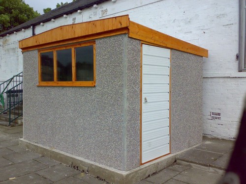Concrete workshop shed - workshop,