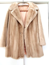 Vintage 1970s TISSAVEL of France Faux Fur Jacket/Short Coat - Fits UK 10/12