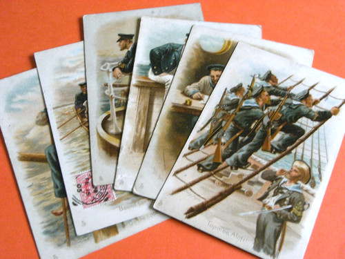 Rare set six harry payne - six,
