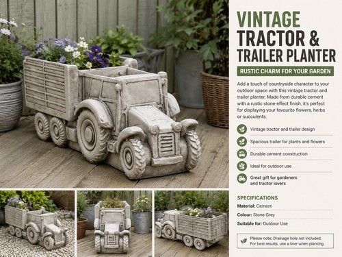 Vintage tractor trailer - vintage,