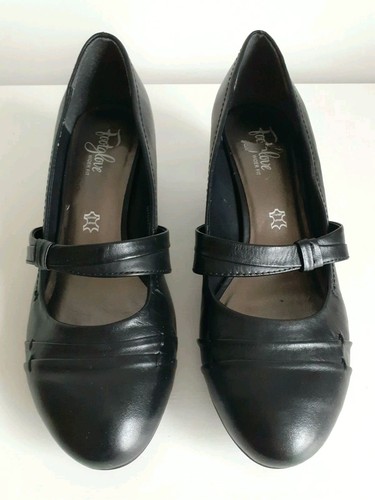 Footglove black leather - black,