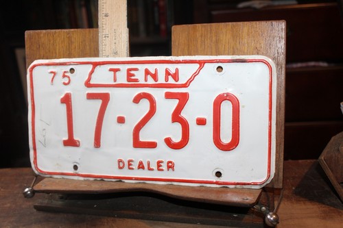 1975 tennessee license auto - tennessee,