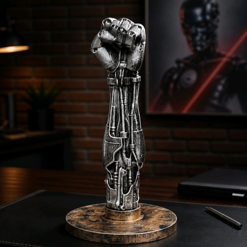 Cyborg arm statue ornament - cyborg,