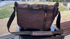 Superdry Embossed blacklabel Laptop/Messenger Black Bag