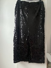 Black Sequin Skirt