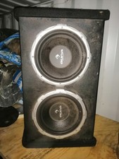 AUNA Twin cone Car Audio Subwoofer Driver Bass passive Double Enclosure