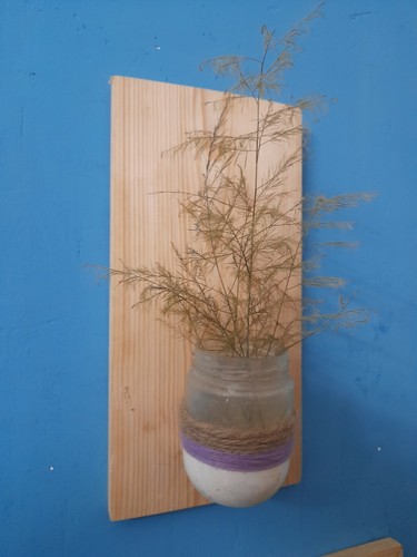 Wooden flower vase home - wooden,