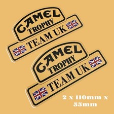 Camel Trophy Team Uk Flag Classic Vinyl Sticker Racing Oils Can Jug Pourer Race