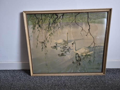 Vintage vernon ward framed - vernon,