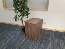 Office Pedestal Under Desk Drawer unit High Quality Executive Wood Grain Finish