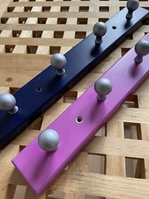 Vintage IKEA 2x Flang Wall Hooks 4 Silver Knobs each - Storage Jewellery