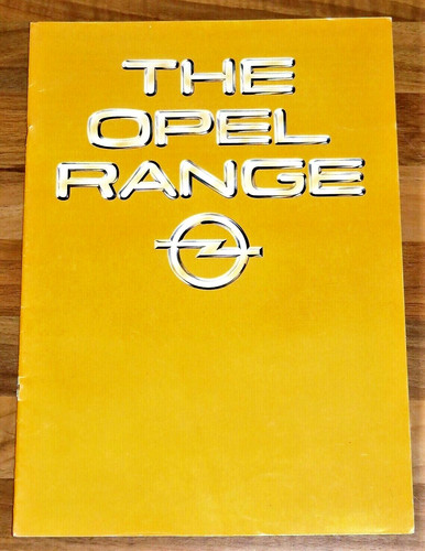 1980 opel range brochure - brochure,