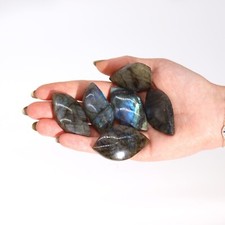 Labradorite crystal palm stone - crystal,
