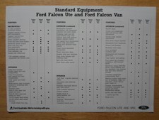 FORD FALCON UTE & VAN orig