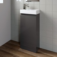 Gloss Grey Floor Standing