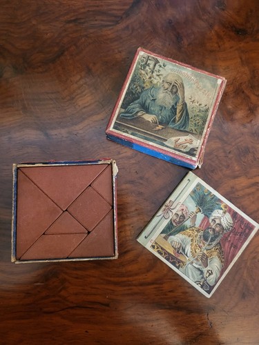 Antique richter stone tangram - antique,