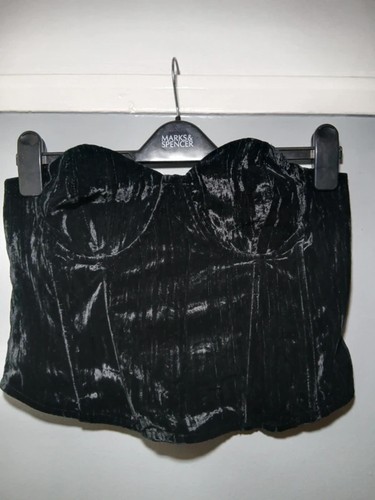 Primark black velvet