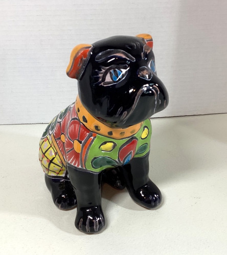 Talavera sitting bulldog - talavera,