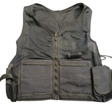 ISPL Police Tactical Waistcoat Vest Utility Load Carrying Black ISP Defect