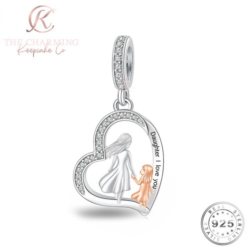 Daughter charm silver 925 - charm,