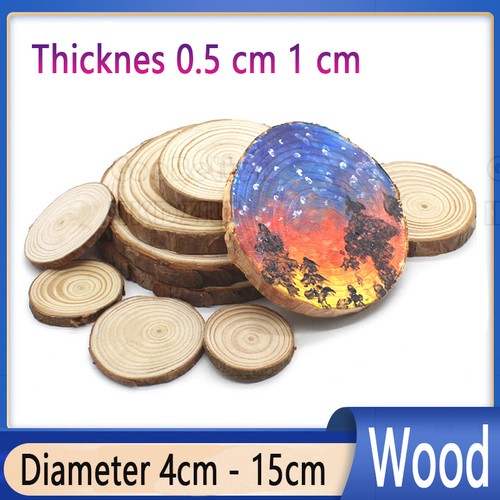 Natural wood slices discs pine - slices,