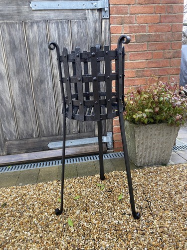 Wrought iron brazier fire - iron,