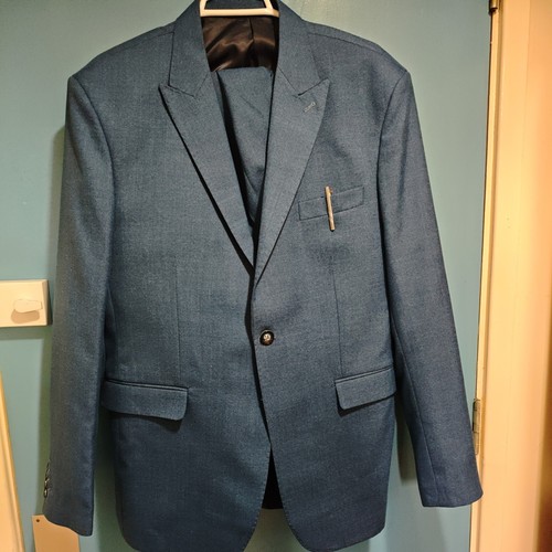 Men navy blue piece - 2-piece, suit