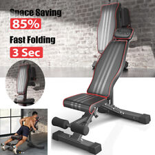 Weight Bench Adjustable Foldable Strength Training Full Body Workout Incline Gym