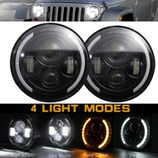 2x 7Inch Round LED Headlights