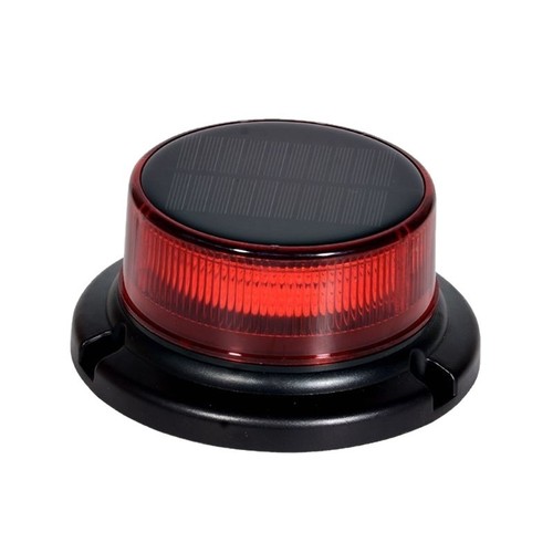 Amber solar led strobe light - led,