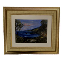Framed seascape signed oil
