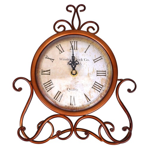 Retro table clock clocks - clock,