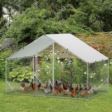 Large metal chicken run - large,
