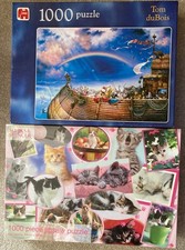 2 x 1000 piece jigsaw puzzles - Tom duBois & Kittens