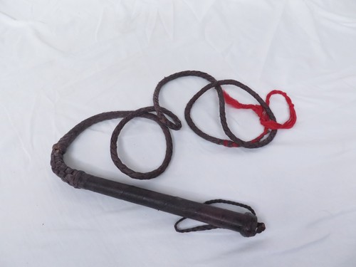Leather whip horses - whip, vintage