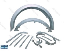 Mudguard Fender Set Fits For BSA A7 A10 Super Rocket Gold Star With Stays Raw