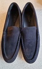 Charles Tyrwhitt BNWOT, Navy Suede  Leather Loafer Shoes - Size 10