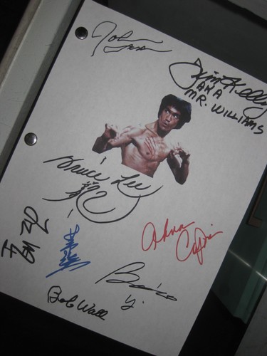 Enter the dragon signed film - the,