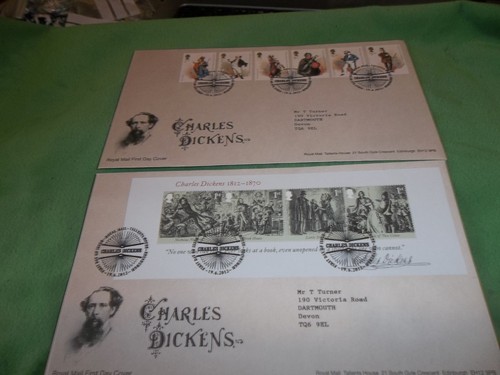 2012 charles dickens fdc - , 2