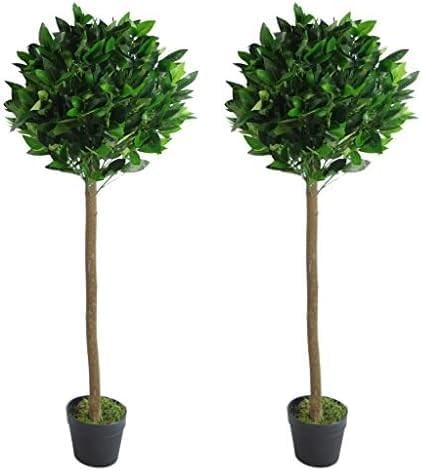 Artificial bay laurel topiary - laurel,