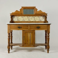 Victorian Pine Washstand with