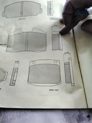 Mdb1097 brake pads - mdb1097,
