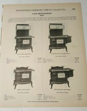 1922 print advertising vintage MARY Cast Iron Range old coal wood stove