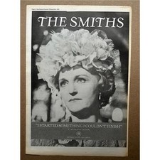 SMITHS I STARTED SOMETHING I COULDN'T FINISH POSTER SIZED original music press a