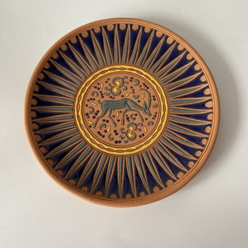 Terracotta wall plate - wall, 21cm