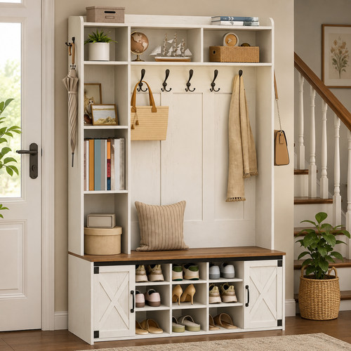 Hall tree coat rack - hall,