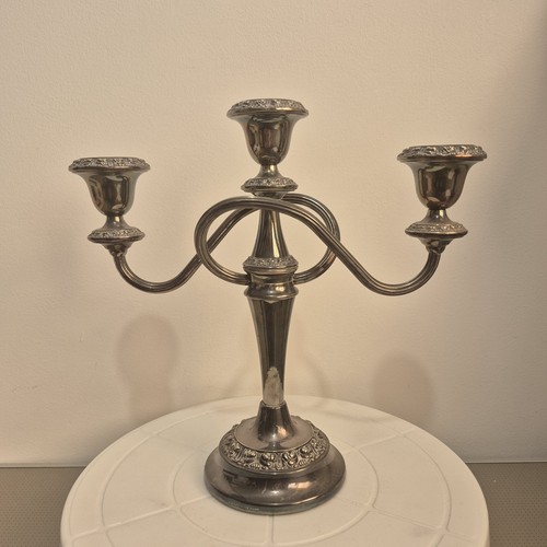 Silver plated arm - 3-arm, candelabra