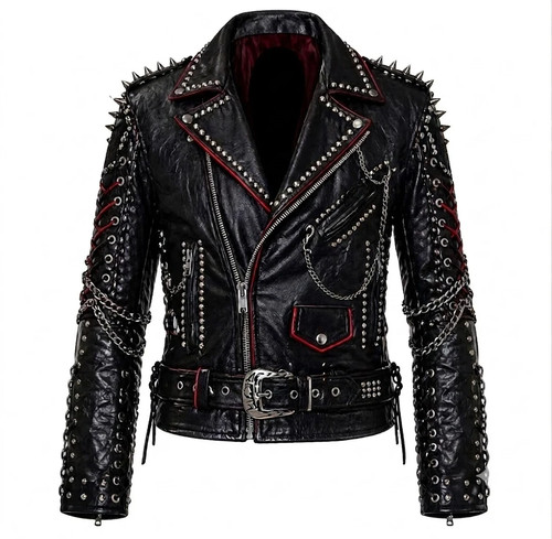 Men black leather - men's,