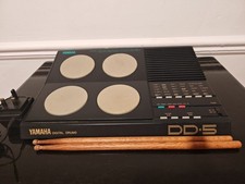 Yamaha DD5 DD-5 drum machine digital drums drumsticks & power supply